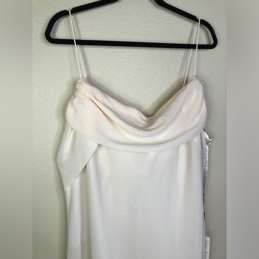 Milano Formals Chiffon Gown Champagne NWT 5XL - Picture 2 of 10